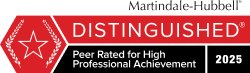 Distinguished Rating by Martindale-Hubbell