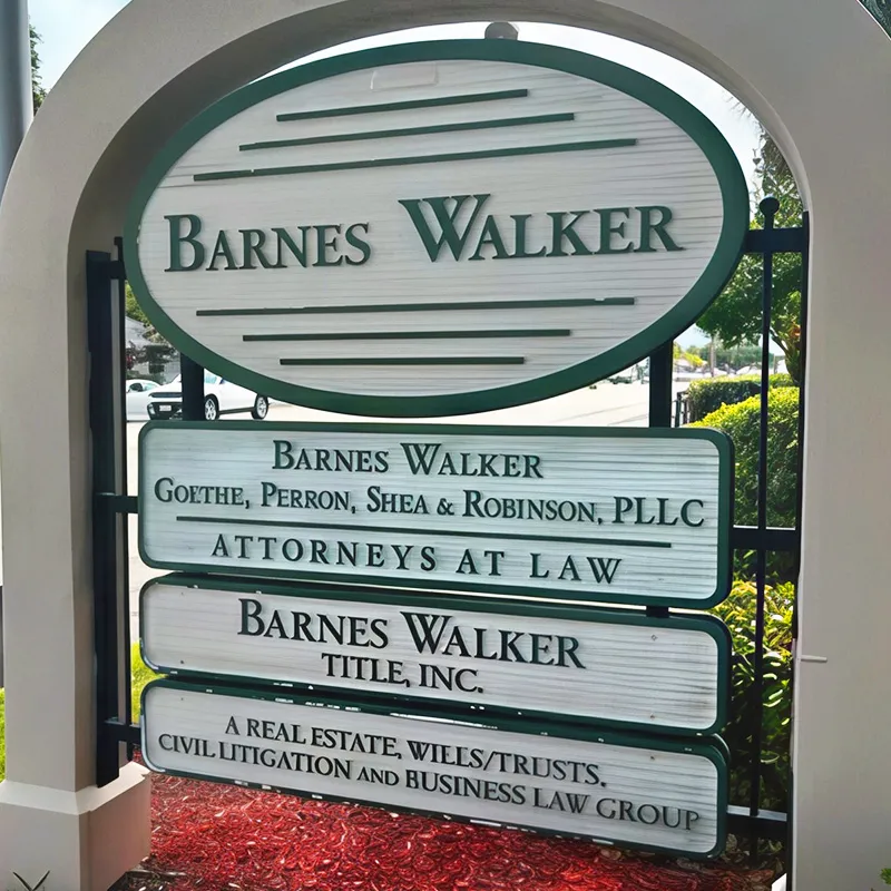 Barnes Walker office signage