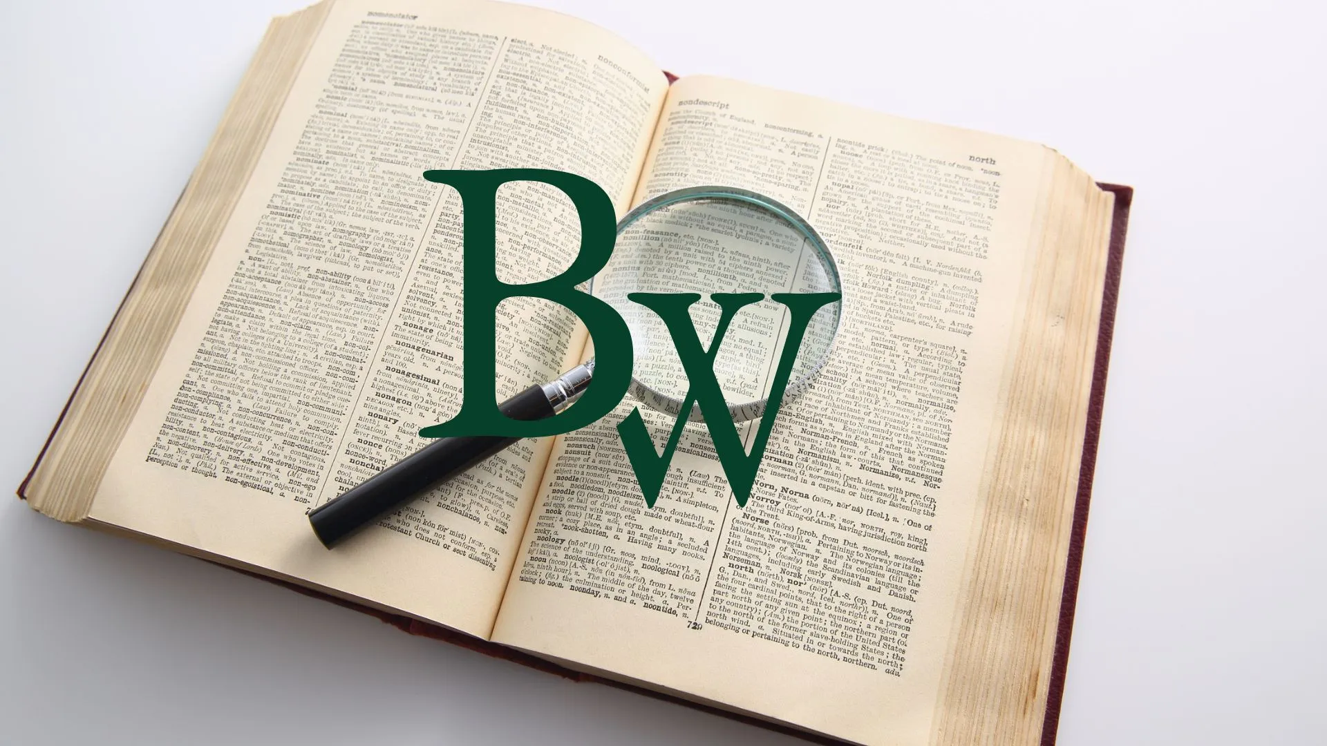 Barnes Walker legal reference book with pen